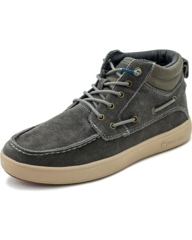 Man Mid boots NATURAL WORLD BOTA DE HOMBRE 8452 CERLER DE DE SERRAJE HIDROFUGO - GRIS