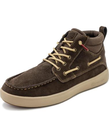 Man Mid boots NATURAL WORLD BOTA DE HOMBRE 8452 CERLER DE DE SERRAJE HIDROFUGO - MARRON
