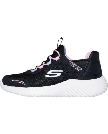 SKECHERS NIA BOUNDER-SIMPLE 303585L-BLK NEGRO