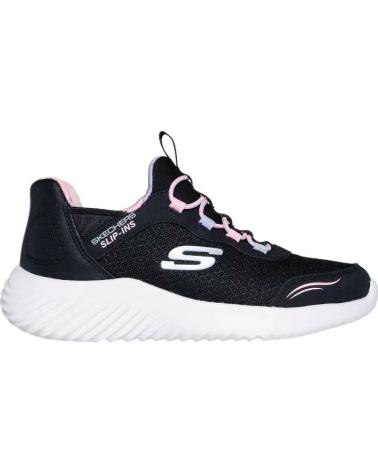 SKECHERS NIA BOUNDER-SIMPLE 303585L-BLK NEGRO