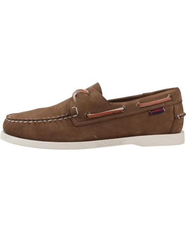 Halbschuhe für Herren SEBAGO MOCASINES HOMBRE MODELO DOCKSIDES PORTLAND NUBUCK COLOR MARR DARKBRWN