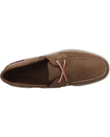 Halbschuhe für Herren SEBAGO MOCASINES HOMBRE MODELO DOCKSIDES PORTLAND NUBUCK COLOR MARR DARKBRWN