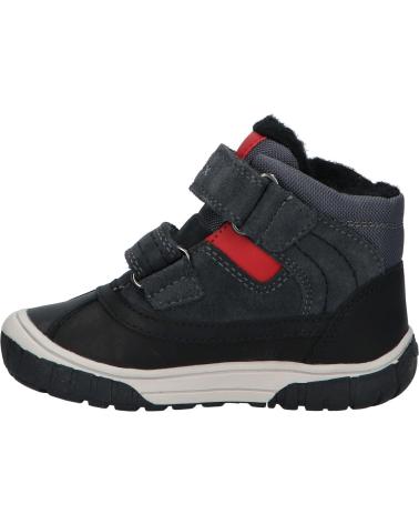 girl and boy boots GEOX B162DB 022FU B OMAR BOY WPF C0047 DK GREY-RED