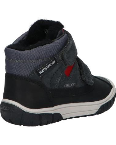 girl and boy boots GEOX B162DB 022FU B OMAR BOY WPF C0047 DK GREY-RED