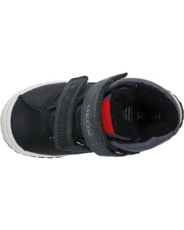 girl and boy boots GEOX B162DB 022FU B OMAR BOY WPF C0047 DK GREY-RED