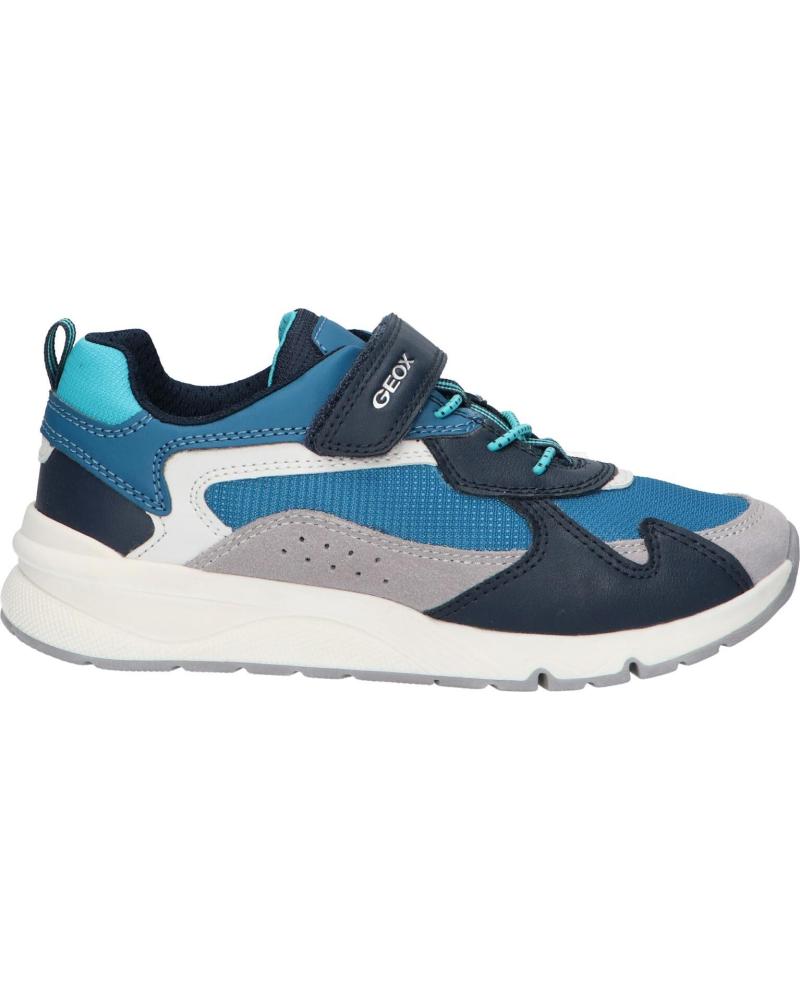 Sportif pour Garçon GEOX J36H0A 01122 J ROONER BOY C4186 OCTANE-NAVY