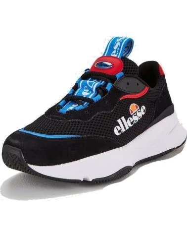 SCARPE SPORTIVE ELLESSE MASSELLO TEXT AM NERO-ROSSO-BLU