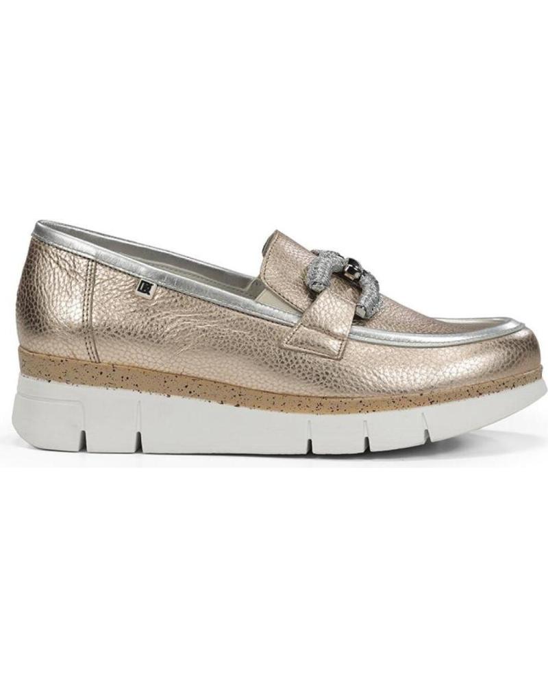 Mocasines de Mujer DORKING MOCASINES INDIA PLATINO DE BY FLUCHOS PLATEADO