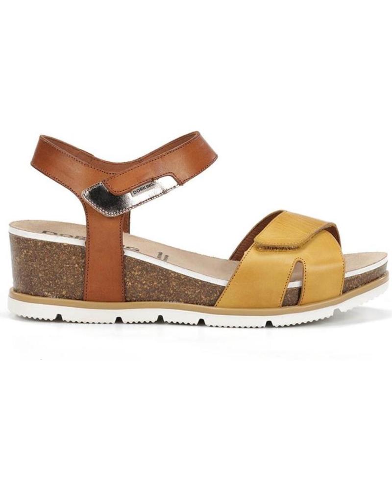 Sandales pour Femme DORKING SANDALIAS GOLD TEXAS KAKI DE BY FLUCHOS VERDE