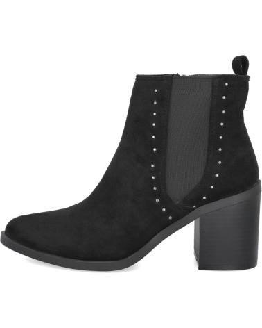 BOTINS DE SALTO L&R SHOES 9707 PRETOS COM TACHAS NEGRO