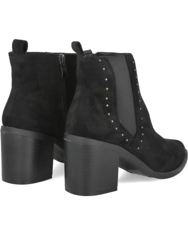 BOTINS DE SALTO L&R SHOES 9707 PRETOS COM TACHAS NEGRO