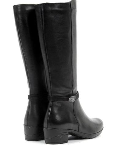 Boots für Damen FLUCHOS BOTAS CANA ALTA PIEL NEGRAS NEGRO NEGRO