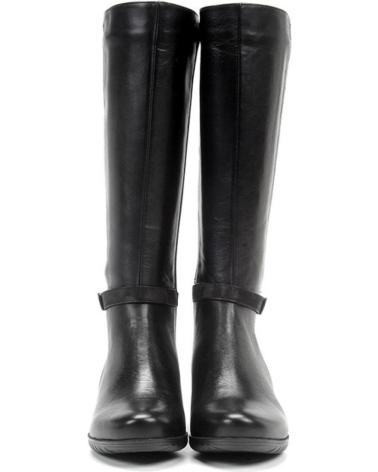 Boots für Damen FLUCHOS BOTAS CANA ALTA PIEL NEGRAS NEGRO NEGRO