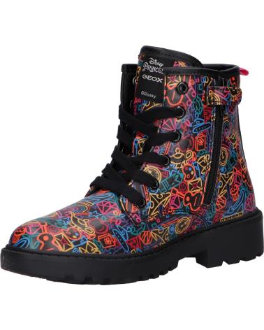 Botas de Niña GEOX J2620D 00004 J CASEY C9240 BLACK-MULTICOLOR