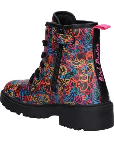 Botas de Niña GEOX J2620D 00004 J CASEY C9240 BLACK-MULTICOLOR