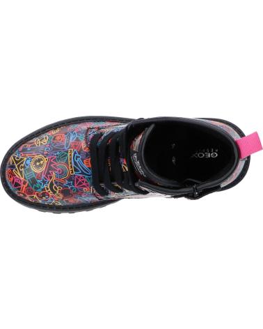 Botas de Niña GEOX J2620D 00004 J CASEY C9240 BLACK-MULTICOLOR