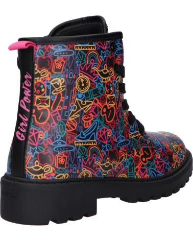 Botas de Niña GEOX J2620D 00004 J CASEY C9240 BLACK-MULTICOLOR