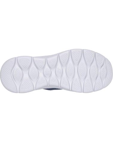 Sportivo per Donna SKECHERS 124836 ZAPATILLAS CASUAL DE MUJER CREMA SLIP INS AZUL