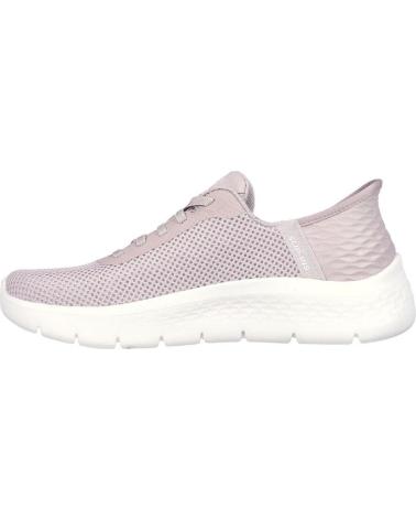Sportivo per Donna SKECHERS 124836 ZAPATILLAS CASUAL DE MUJER CREMA SLIP INS MALVA