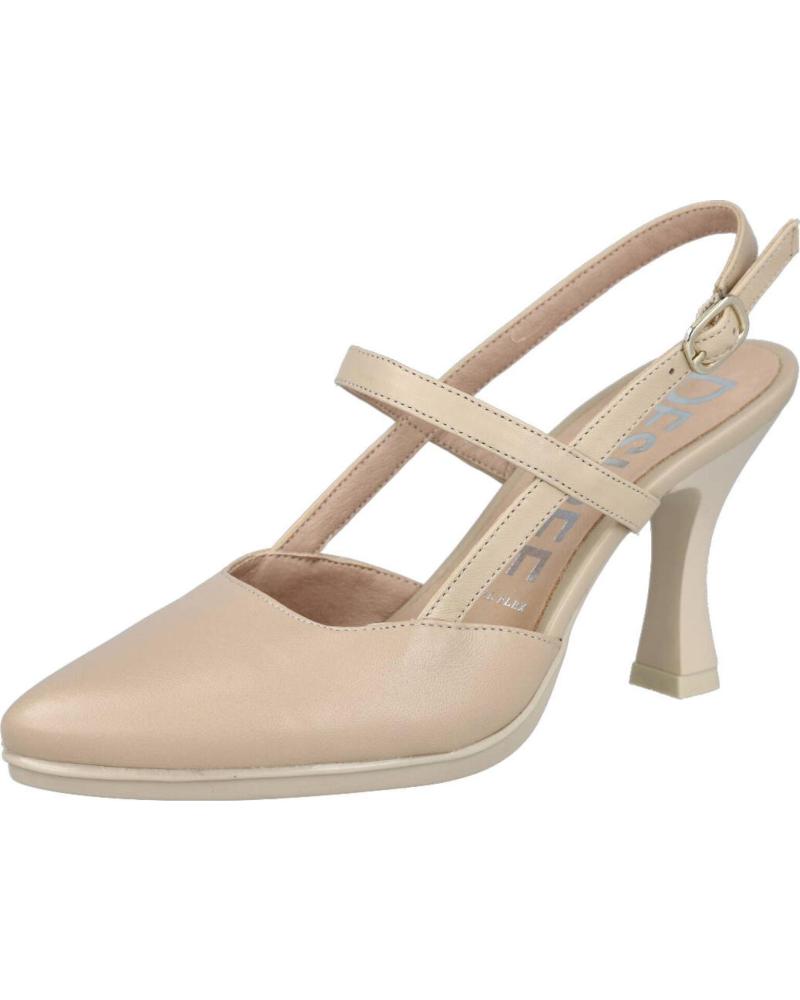 Shuhe ferse für Damen DESIREÉ DESIREE SAMI6 ZAPATOS DE TACON DE PIEL PARA MUJER CREMA