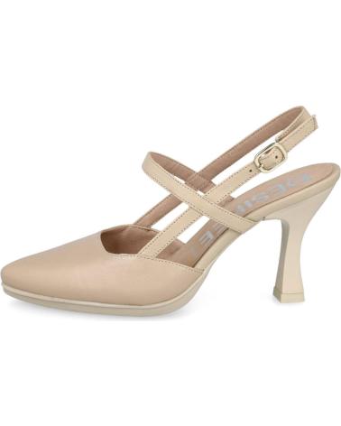 Shuhe ferse für Damen DESIREÉ DESIREE SAMI6 ZAPATOS DE TACON DE PIEL PARA MUJER CREMA