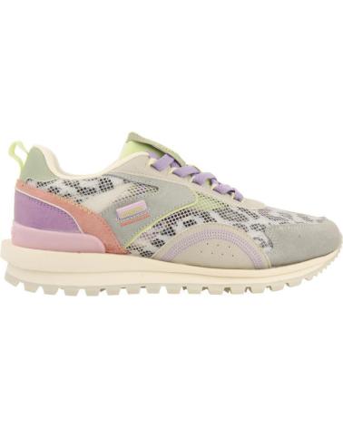 Scarpe sport per Donna GIOSEPPO ZAPATILLAS DE PIEL CON ESTAMPADO ANIMAL Y REJILLA MULTICOLOR