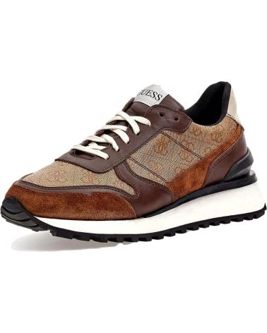 Scarpe sport per Uomo GUESS DEPORTIVOS LOGOS BEGE BROWN