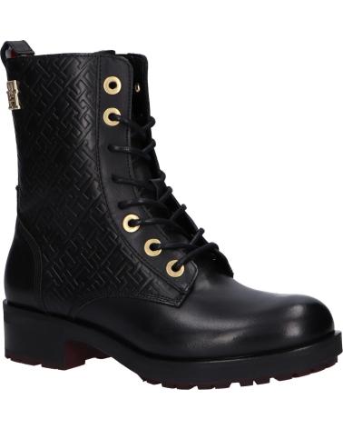 Botas de Mulher TOMMY HILFIGER FW0FW06817 BIKER BOOT BDS BLACK