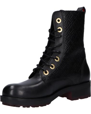 Botas de Mulher TOMMY HILFIGER FW0FW06817 BIKER BOOT BDS BLACK