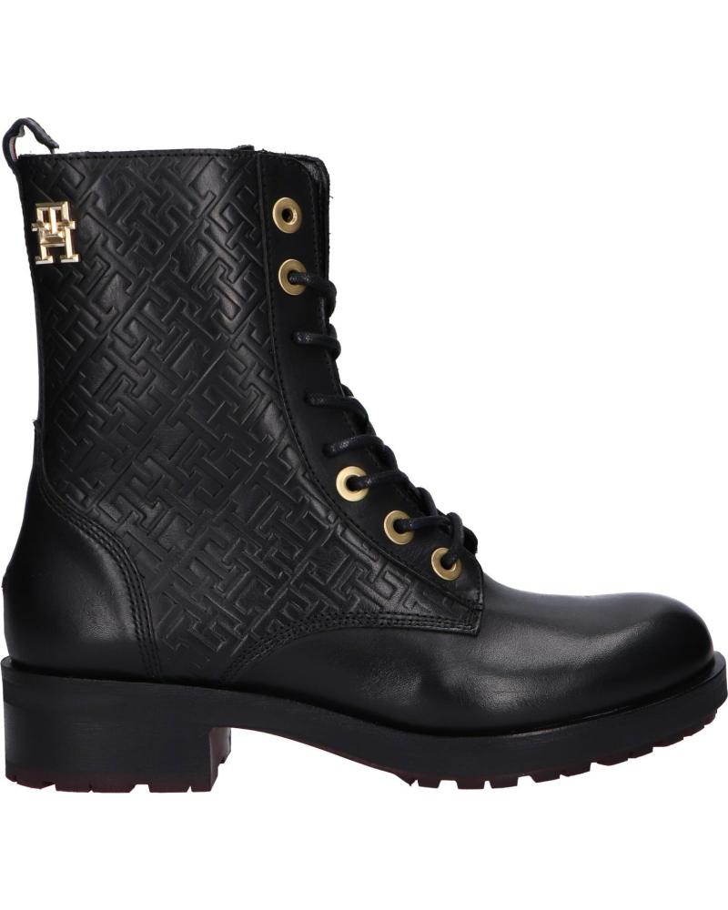 Botas de Mulher TOMMY HILFIGER FW0FW06817 BIKER BOOT BDS BLACK