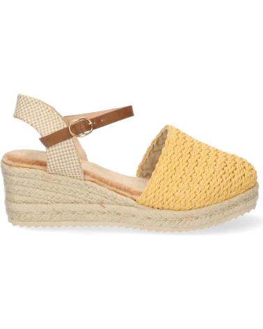 Woman Sandals PUNTOSALAO SANDALIAS DE CUNA MEDIA EN YUTE PALA RAFIA MUJER COLOR AMARI VARIOS COLORES