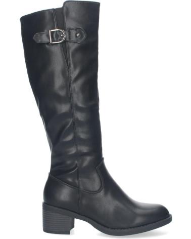 Bottes-De-Mujer-PUNTOSALAO-BOTAS-ALTAS-DE-TACON-MEDIO-Y-HEBILLA-PARA-MUJER-COLOR-NEGRO-VARIOS-COLORES