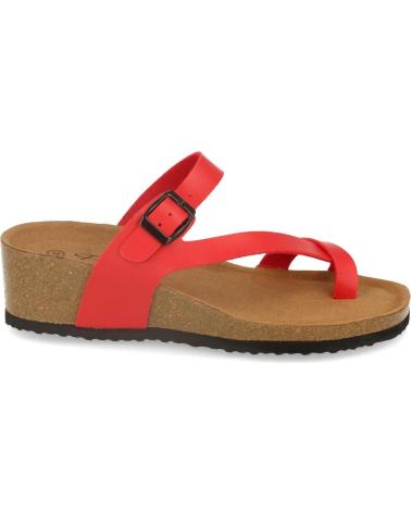 Sandalen für Damen PUNTOSALAO SANDALIAS DE CUNA BIO TIPO ESCLAVA MUJER COLOR ROJO M-28 VARIOS COLORES