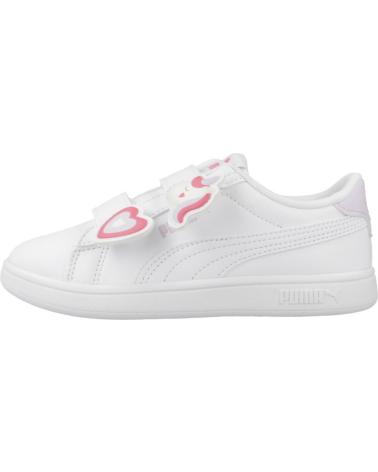 Sportivo per Bambina PUMA ZAPATILLAS NINA MODELO SMASH 3 0 BADGES V PS COLOR BLANCO WH WHITE