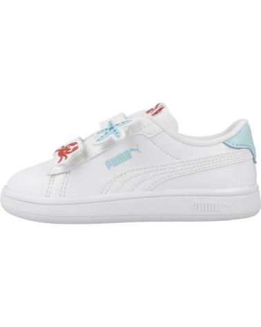 Sportivo per Bambino PUMA ZAPATILLAS NINO MODELO SMASH 3 0 BADGES V IN COLOR BLANCO WH WHITE
