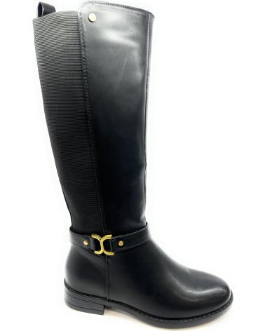Bottes pour Femme CHIC VISION BOTA MUJER ALTA ELASTICO PLANA NEGRO