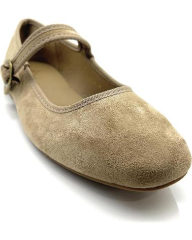 Bailarinas de Mujer KISS LEISS MANOLETINAS MUJER PLANAS CORREA HEBILLA MORADO