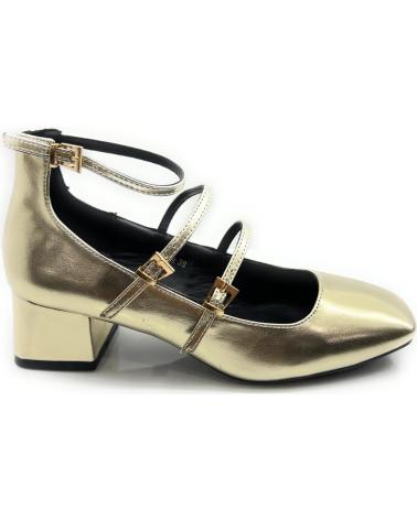 Woman shoes KISS LEISS ZAPATOS SALON MUJER PULSERAS HEBILLAS AMARILLO