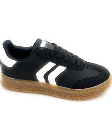 Sneaker für Damen KISS LEISS DEPORTES CORDON PISO CREPE NEGRO