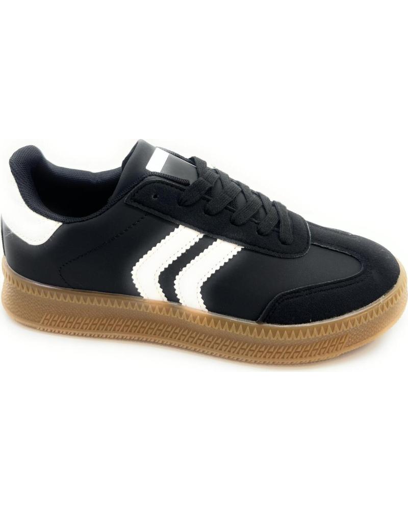 Sneaker für Damen KISS LEISS DEPORTES CORDON PISO CREPE NEGRO