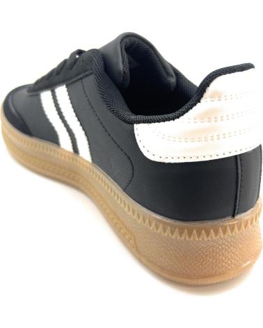 Sneaker für Damen KISS LEISS DEPORTES CORDON PISO CREPE NEGRO