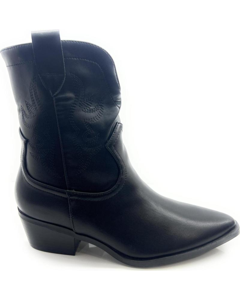 Botas de Mujer KISS LEISS BOTIN COWBOY MUJER ANTELINA TACON NEGRO