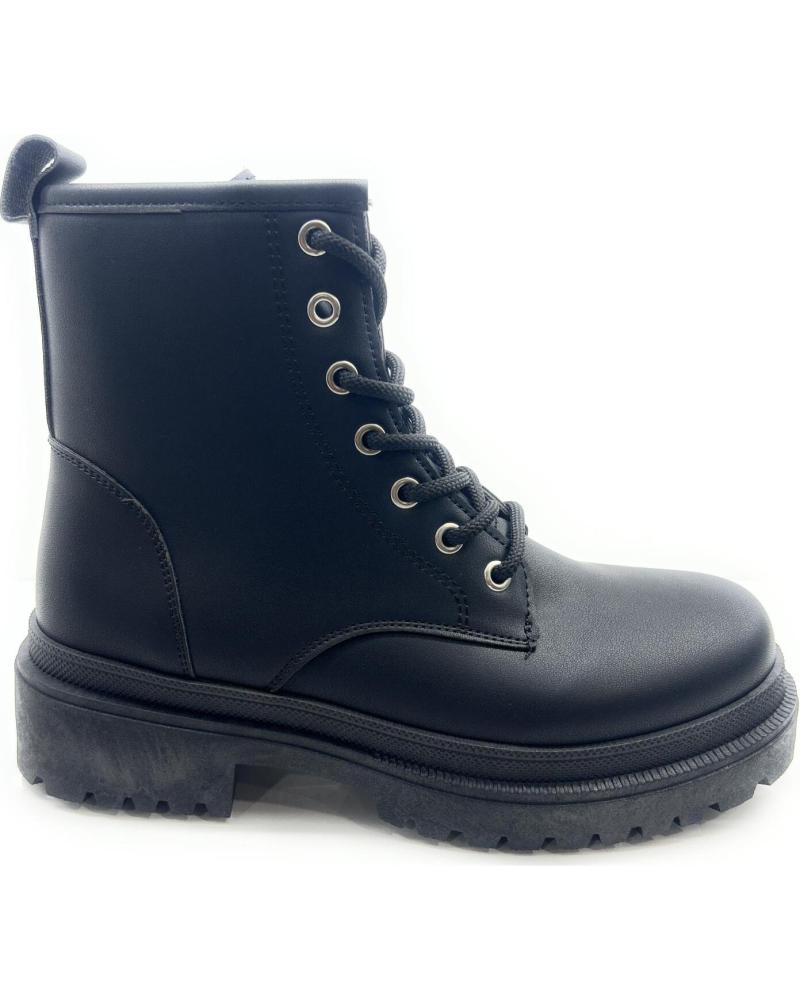 Botines de Mujer KISS LEISS BOTA MILITAR MUJER CORDON-CREMALLERA NEGRO