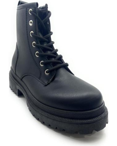 Botines de Mujer KISS LEISS BOTA MILITAR MUJER CORDON-CREMALLERA NEGRO