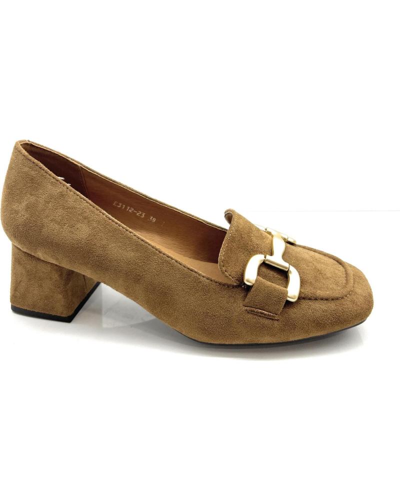 Schuhe für Damen CHIC VISION ZAPATOS TACON ANCHO ANTELINA HEBILLA MARRóN