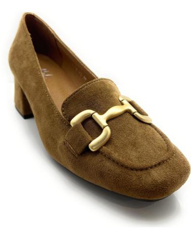 Schuhe für Damen CHIC VISION ZAPATOS TACON ANCHO ANTELINA HEBILLA MARRóN