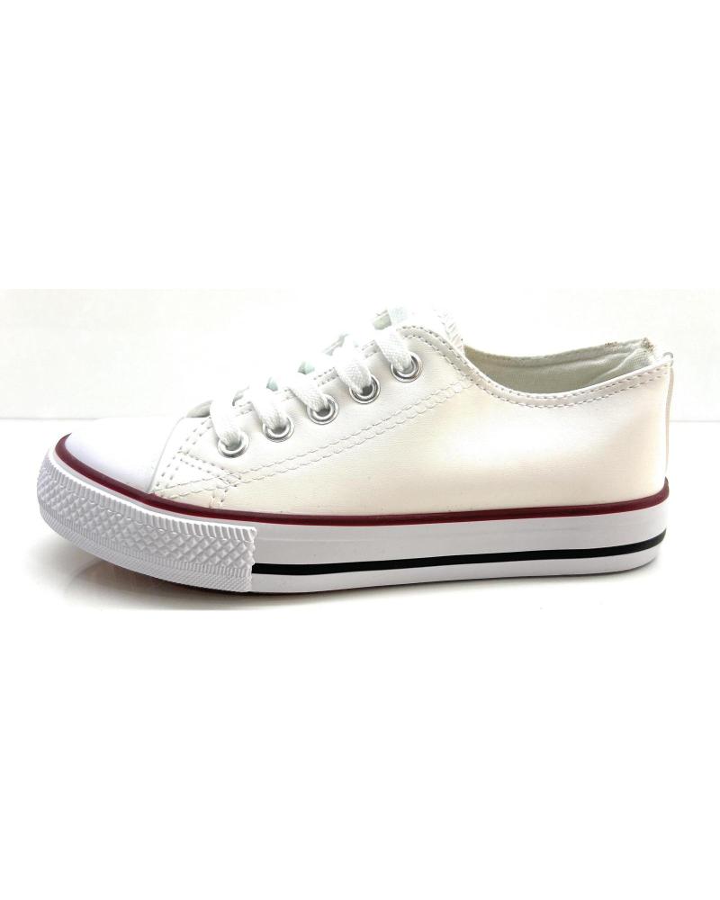 Sneaker für Mädchen BUBBLE BOBBLE LONAS BASKET NINOS PUNTERA MATERIAL CORD BLANCO