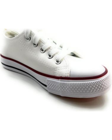 Sneaker für Mädchen BUBBLE BOBBLE LONAS BASKET NINOS PUNTERA MATERIAL CORD BLANCO