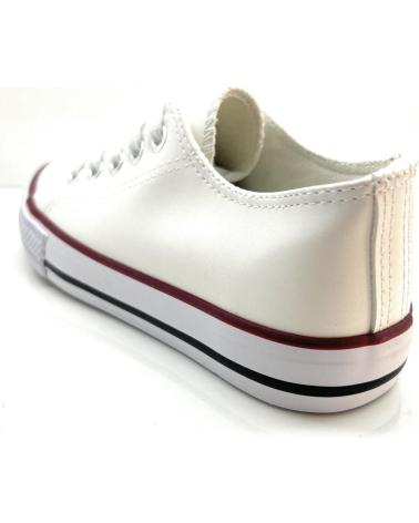 Sneaker für Mädchen BUBBLE BOBBLE LONAS BASKET NINOS PUNTERA MATERIAL CORD BLANCO