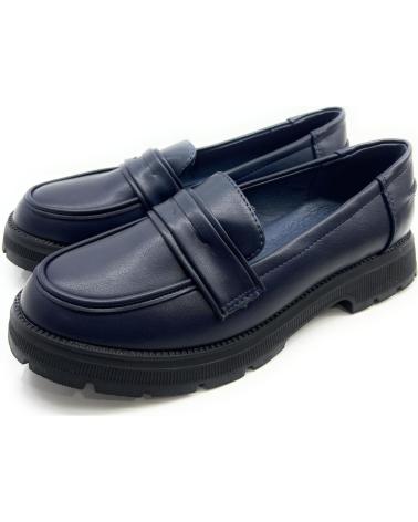 BUBBLE BOBBLE MOCASIN COLEGIAL ANTIFAZ COMODO PIEL AZUL